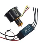 Motor EDF 2822 de 64mm y, ventilador de conducto 6s sin escobillas, carcasa de Material compuesto, 12 aspas para piezas de drones de avión RC